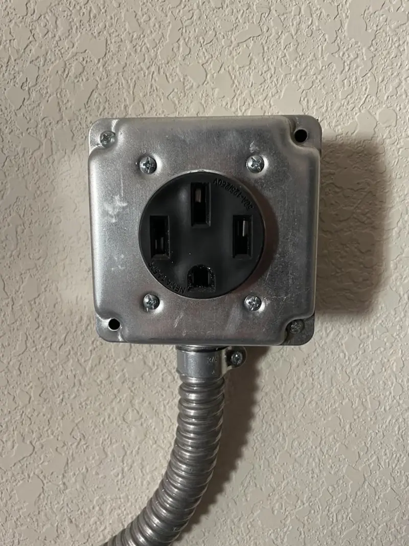 NEMA 14-50 outlet installed for Smart Home Electrical in Upper Freehold